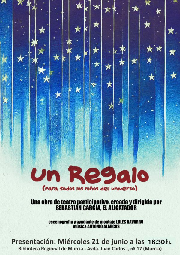 Representación de la obra TRES HERIDAS. Compañía de teatro Edmundo Chacour  senior. - Biblioteca Regional de Murcia